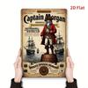 Винтажная металлическая табличка Captain Morgan Rum 8x12 дюймов Рустик Пиратский корабль Морской Декор Стены Железная Табличка
