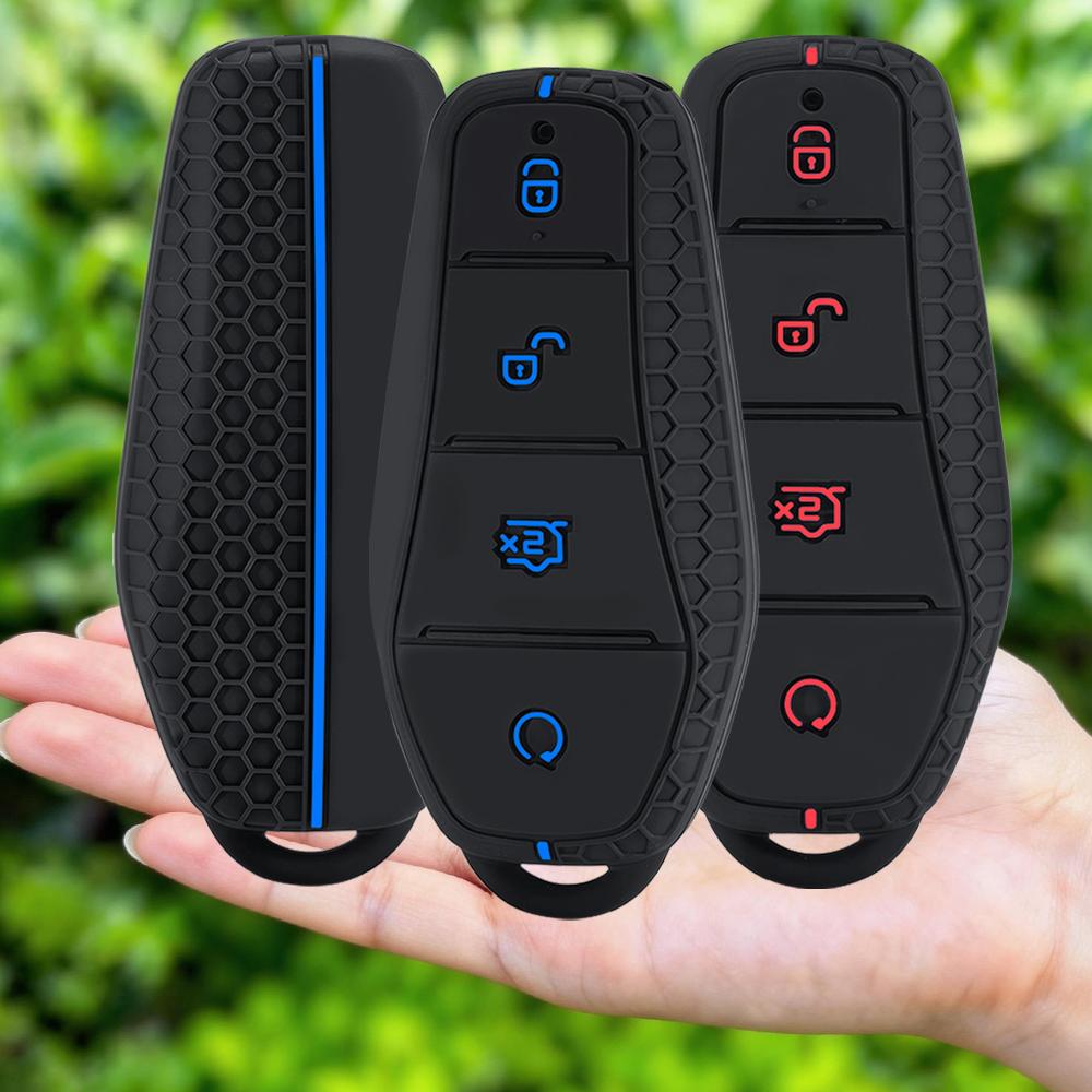 Силиконовый Держатель Чехол Брелок для Автомобильного Ключа Для Byd Atto 3 Han Ev Dolphin Song Pro Max Tang Dm Yuan Dolphin E2 Qin Plus