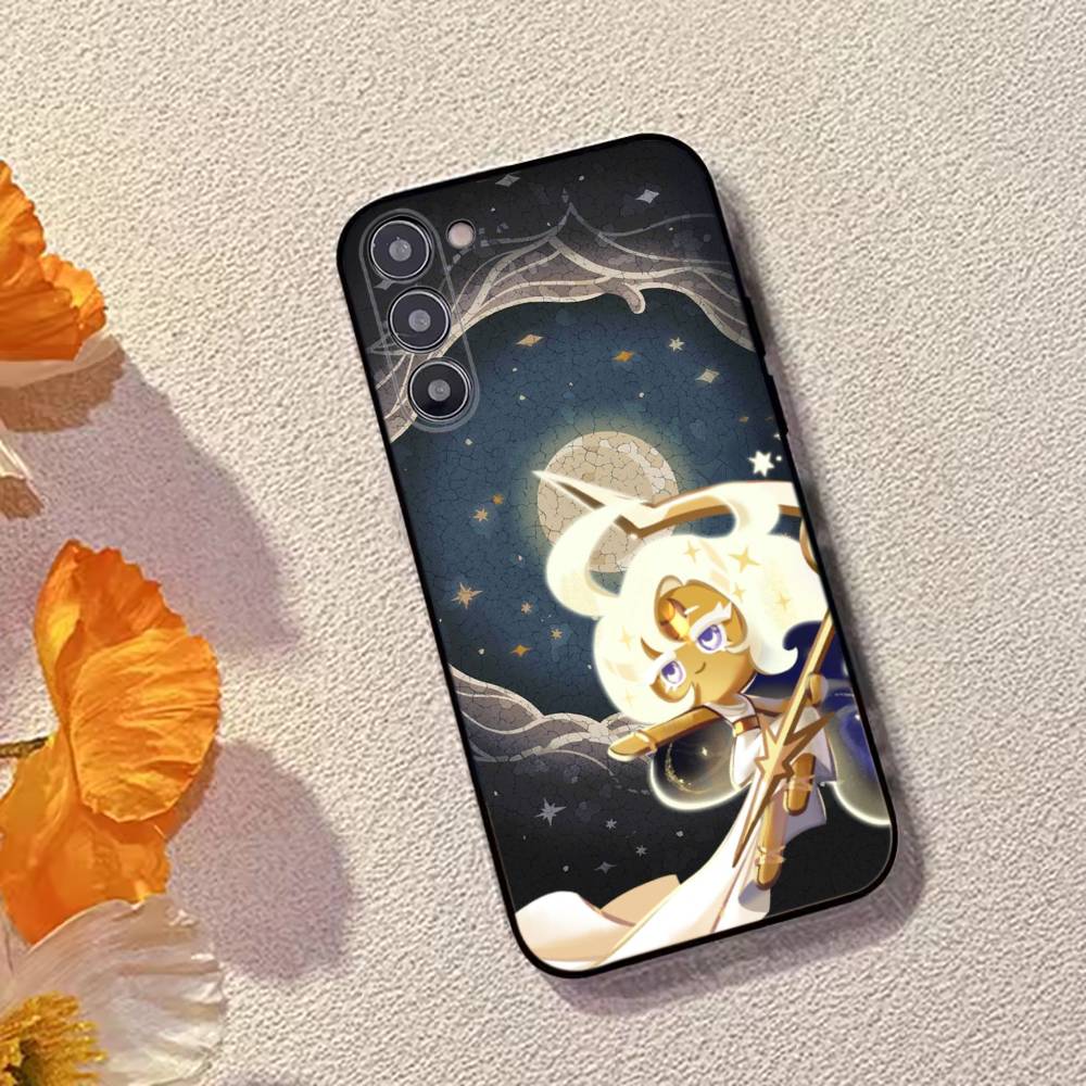 C-Cookie Run Game Phone Case Black Silicone Soft For Samsung Galaxy A73,A72,A71,A70,A53,A52,A51