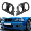 2X Car Front Bumper Grill Fog Light Cover Grille Trim Honeycomb Mesh For BMW E46 M3 2001 2002 2003 2004 2005 2006 Accessories