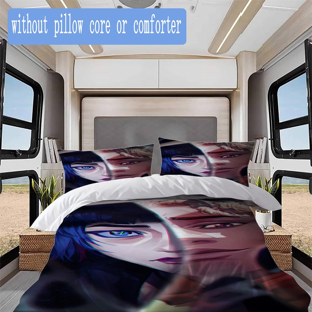 Arcane Pattern Bedding,Quilt Set Quilt Cover Pillowcase Home Birthday Gift (1*duvet cover+2*pillowcase,without core)SSJT0917052