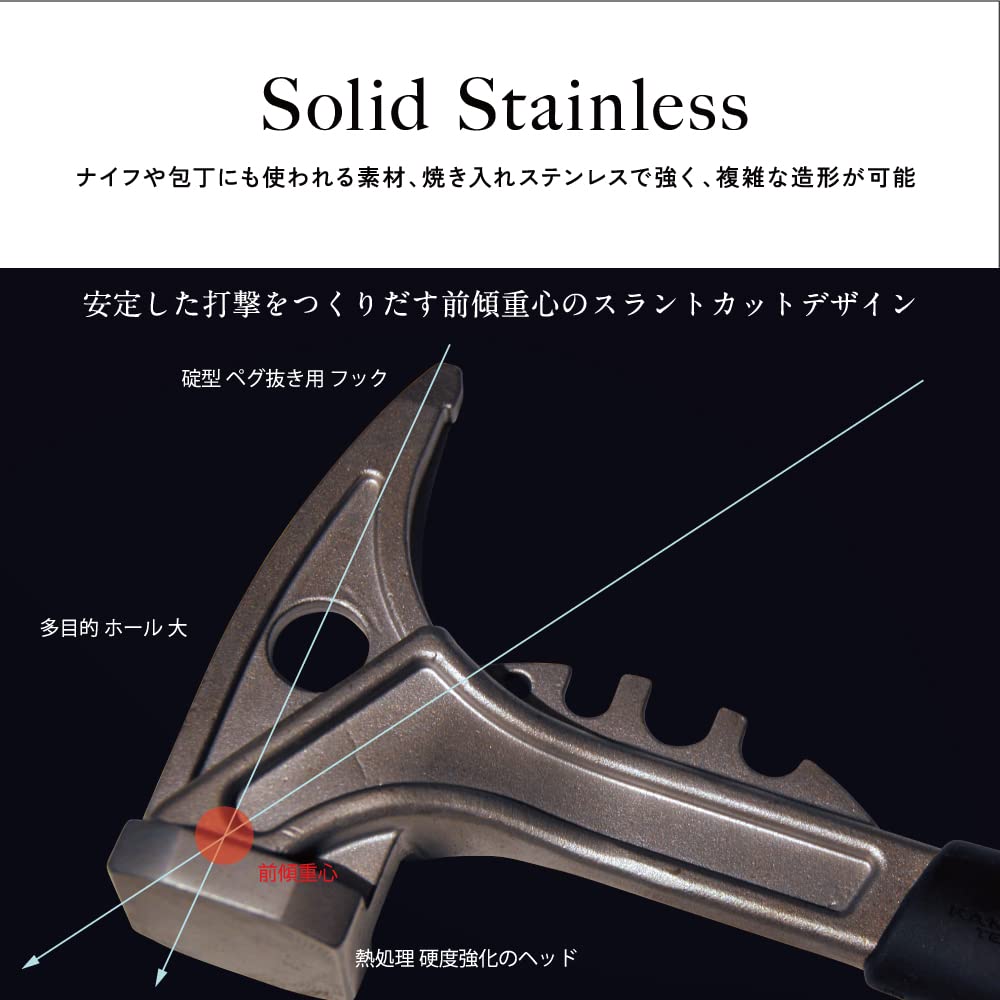 Головка молотка для палатки Камакура головка молотка Камакура тэнмаку головка молотка молоток колышек для кемпинга палаточный колышек молоток для улицы скребок для удаления колышков чешуйка шестиугольная