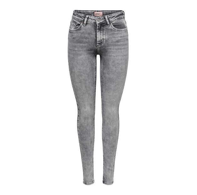 Джинсы ONLY 15245366 серый Skinny Fit