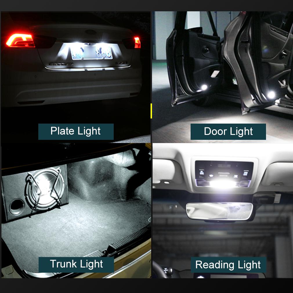 1 шт. C5W светодиодная лампа Canbus CSP C10W светодиодная гирлянда 29 мм 31 мм 36 мм 39 мм 41 мм 44 мм освещение салона автомобиля купольная лампа для чтения номерного знака белый 12 В