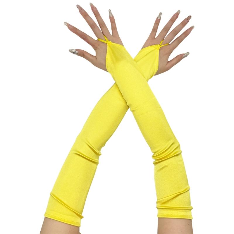 Вечерние атласные перчатки для ужина, выпускные перчатки, длинные перчатки для оперных женщин, дамский тематический выпускной костюм