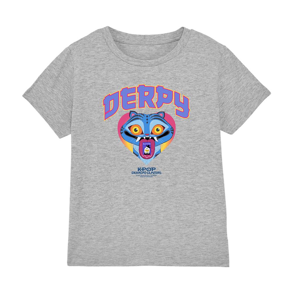 K-Pop Demon Hunters Childrens/Kids Derpy Tiger Collegic T-Shirt