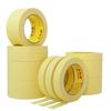 High-Viscosity Yellow Crepe Paper Tape for Automotive Spray Paint and Seam Beautification