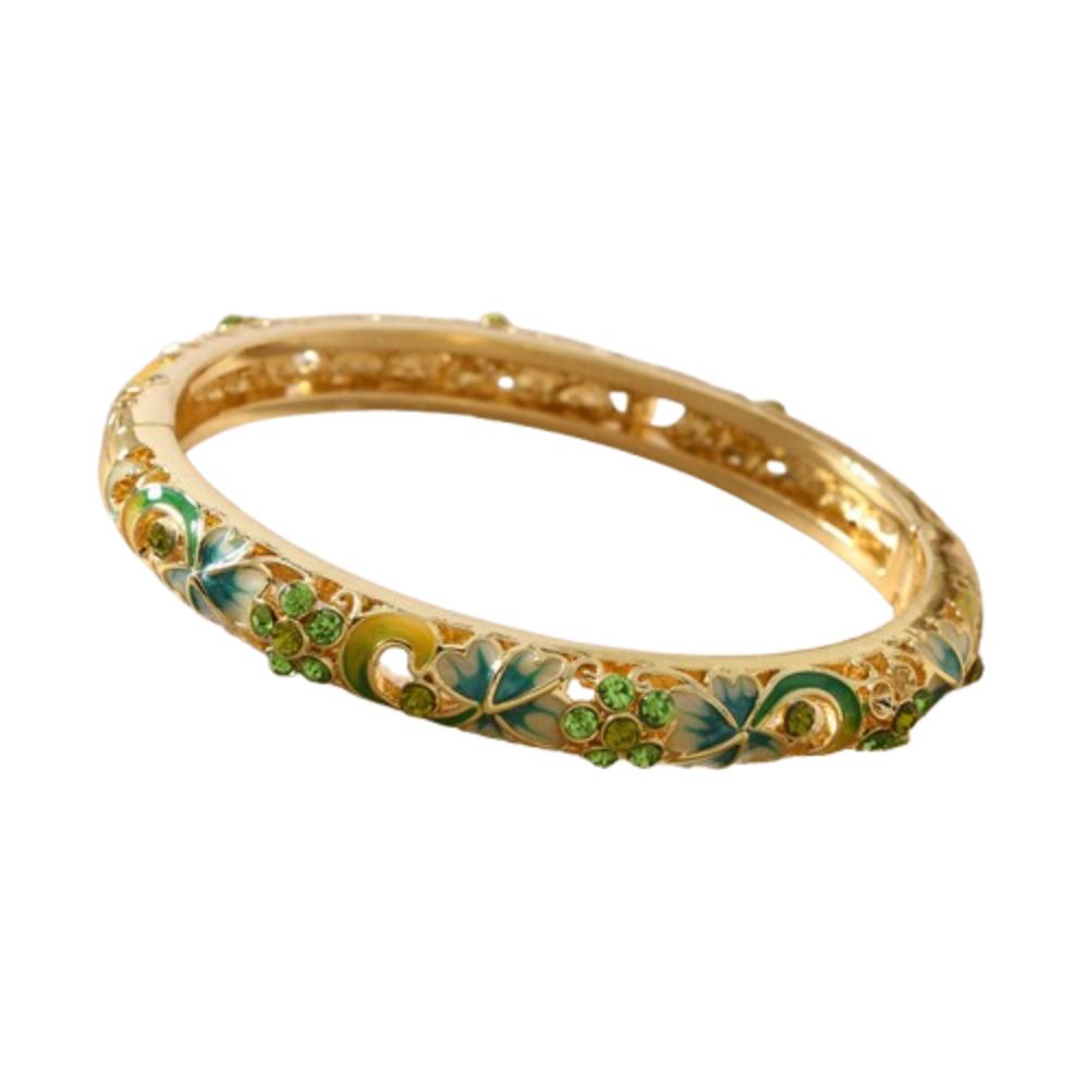 Китайский ажурный браслет с цветком, двойной браслет, женский браслет на руку, ювелирные изделия, подарки