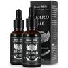 ISNER MILE Pack De 2 Huile À Barbe Rici Barbe Originale 30 Ml X 2 Soin De Barbe, Idéal Pour La Croissance, Adoucir, Hydrater