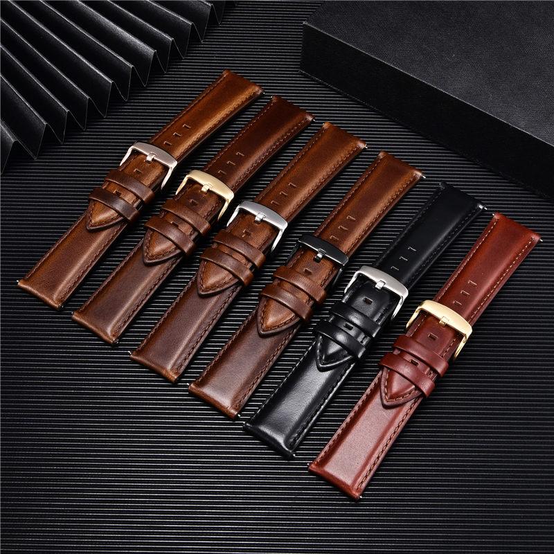 Quick Release Straps Men Women Genuine Leather Watchbands 18mm 20mm 22mm Smart Watch Band Watch Accessories