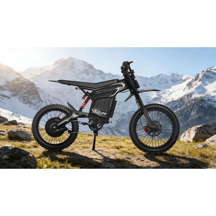 Vélo électrique BIBUFF GT600 Moteur 7500W PIC , batterie 72V 30Ah amovible, autonomie 112km, vitesse 80,5km/h, freins hydrauliques,
