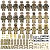 Meigao package O-3 special forces police doll with gun Geely suit children's assembled building block toy