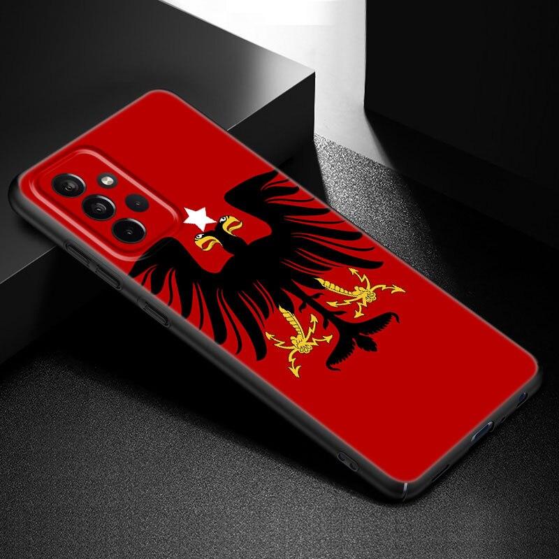 Чехол для телефона с символом флага Албании для Samsung Galaxy A21 A30 A50 A52 S A13 A22 A32 A33 A53 A73 5G A11 A12 A31 A51 A70 A71 A72