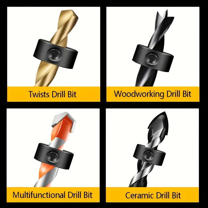 Набор позиционеров для сверления по дереву 9 шт. 3 мм-16 мм Регулируемая глубина сверления Стопорная втулка с шестигранным ключом Идеальный