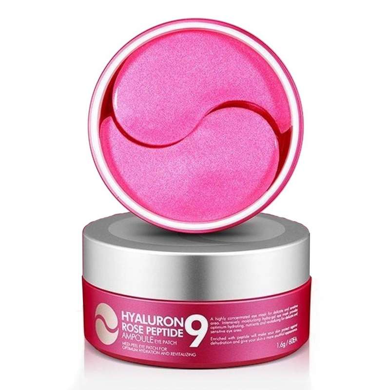 MEDI-PEEL HYALURON ROSE PEPTIDE 9 AMPOULE EYE PATCH, Антивозрастной, Корейская косметика, Kbeauty, образец