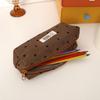 Polka Dot Design Pen Bag Large Capacity Pen Pouch Portable Stationery Bag  School Office