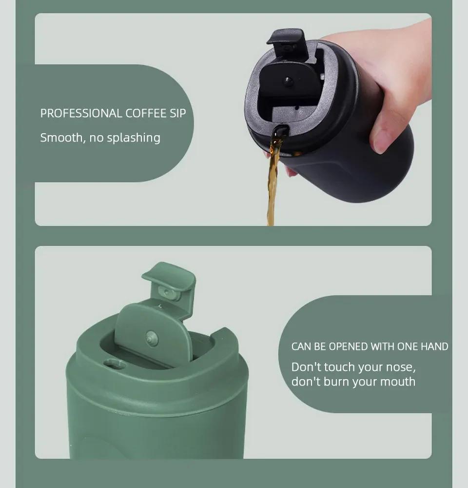 220Ml Stainless Steel Mini Coffee Cup Water Bottle Leak-Proof Car Vacuum Flask Travel Insulated Bottle Thermos Mug