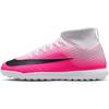 Mercurial Superfly 11 Jr. Клубные TF GS Удобная посадка Высокие Детские Футбольные Бутсы Унисекс Кроссовки Розово-Белые IQ2321-900