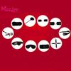 Mizz Zee 10Pcs Handcuff Foot Faux Leather Blinder Rope Strap Whip Collar Sex