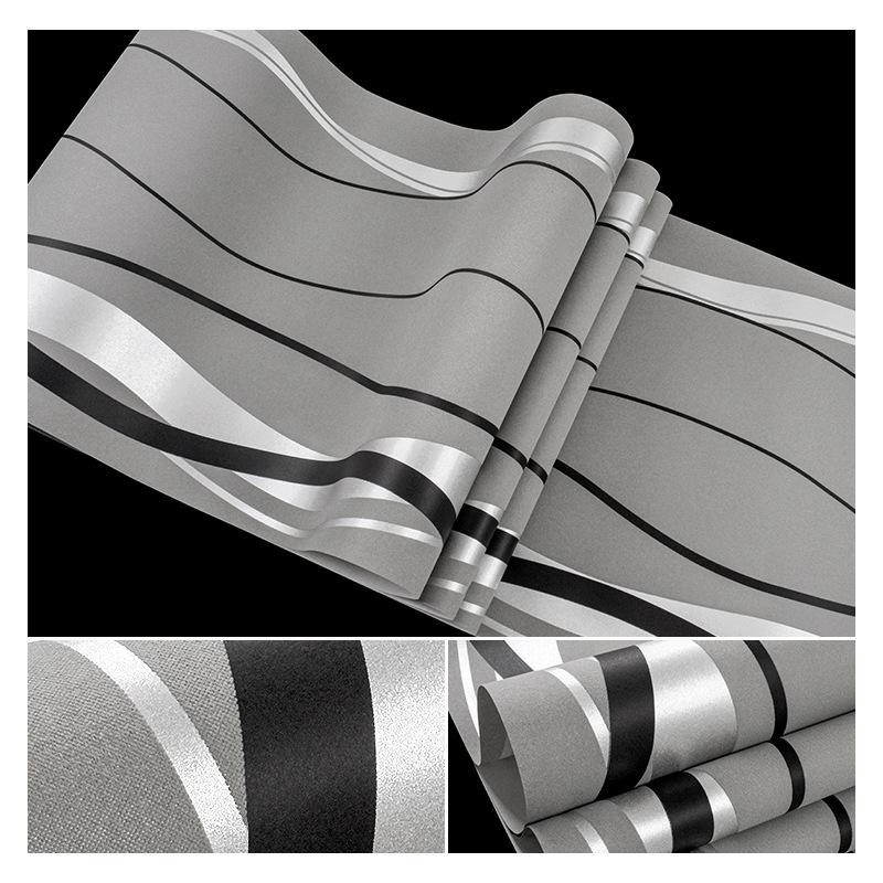 Скандинавский стиль Геометрические узоры обоев Линии Простые вертикальные полосы Современный домашний декор Гостиная ТВ фон Обои