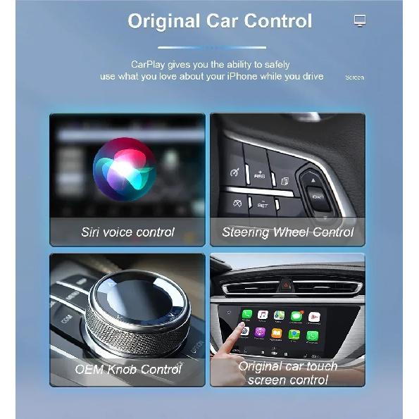 Проводной в Беспроводной Carplay Android Auto 2-в-1 Беспроводной Адаптер Беспроводной Адаптер Carplay для Штатной Автомагнитолы с USB Plug and Play