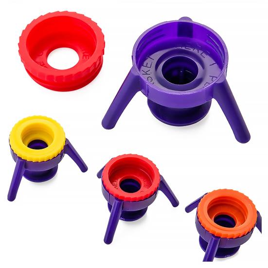 3 шт. перевернутая крышка для бутылки, герметичная, предотвращает отходы, простая в эксплуатации, многоразовая крышка для бутылки для кухонных специй