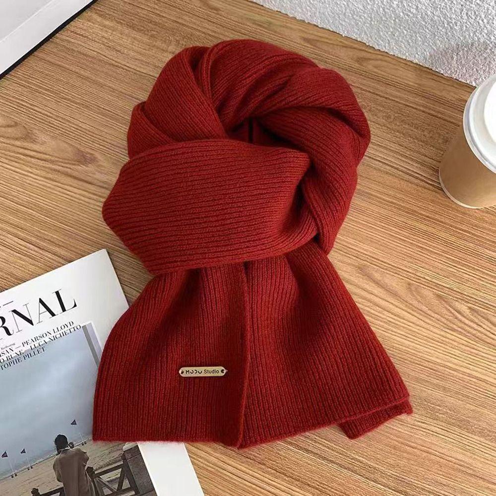 Woolen Cross Scarf Thicken Neckerchief Fake Collar Neck Scarf Girls