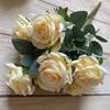 Sophisticated Faux Rose Arrangement For Wedding Venue Table Centerpiece