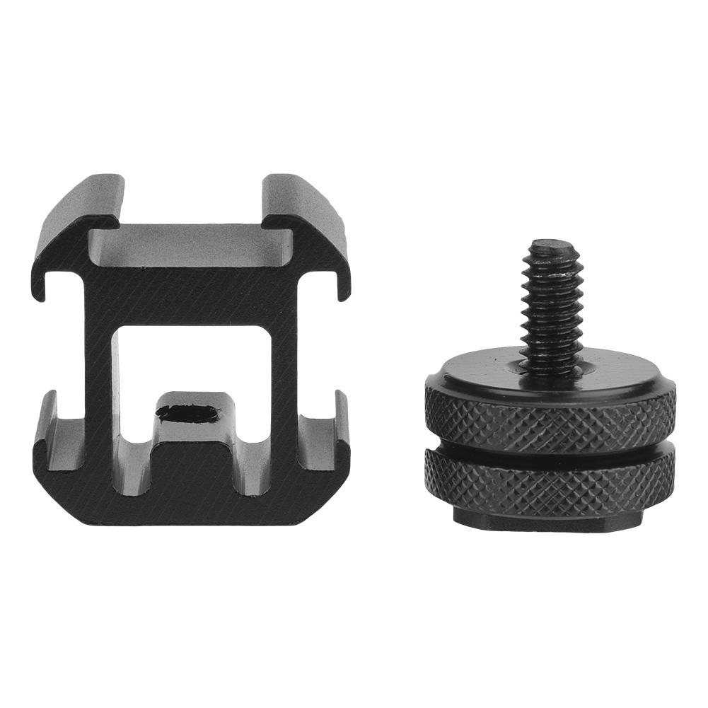 Тройной адаптер для крепления на горячем башмаке, удлинитель для микрофона, монитора, светодиодного видеосвета