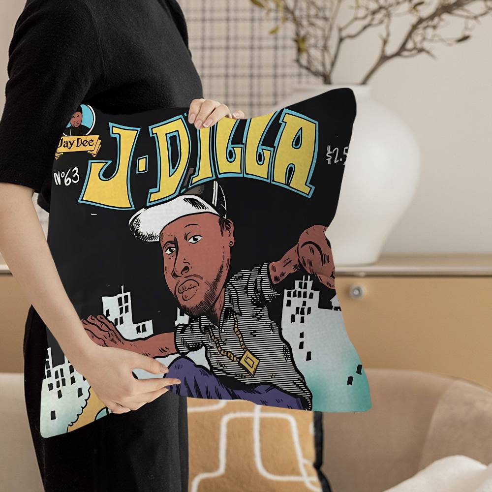 J-J D-Dilla Декоративная Подушка для Комнаты Эстетика Наволочка Домашний Декор Спальня Диван-кровать Диван Подушка Чехол 45X45