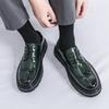 Лакированная кожаная мужская обувь Модный британский стиль дизайна Отдых на природе Деловая вечеринка Свадебное платье Популярная обувь -45