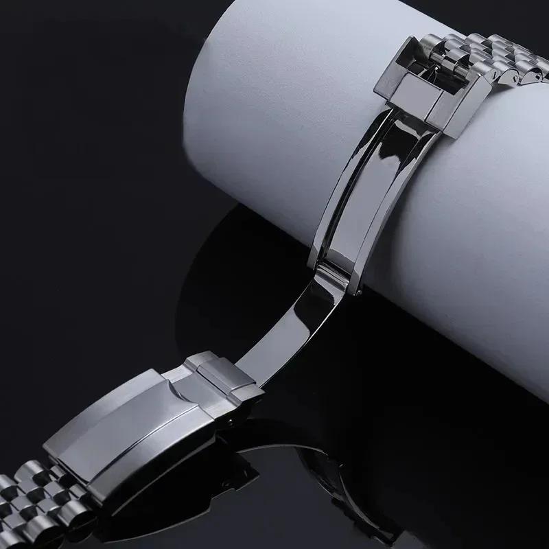 20mm Jubilee 904 Watchband For Rolex Oyster Perpetual Submariner Men Strap Luxury Watch Chain Mod Parts Replacement Accessories
