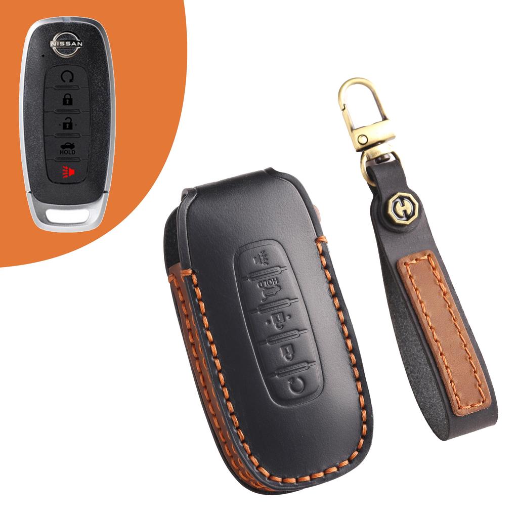 [Nissan]Handmade cowhide  Car Key Cover for Teana Sylvania Qijun Tiida Bluebird Floor Lantuda Jinke