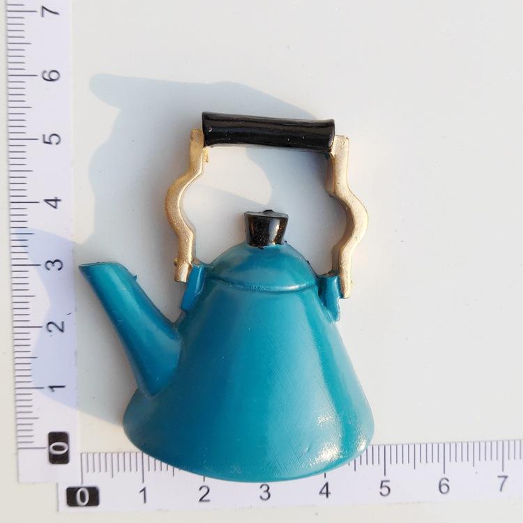 Creative Lovely Bread Milk Bacon Fried Egg Pan Resin Refrigerator Magnet Sticker