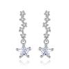 Star Stud Earrings, Earrings, Female Temperament, Fashion Personality, Silver Jewelry, Five-pointed Star Women