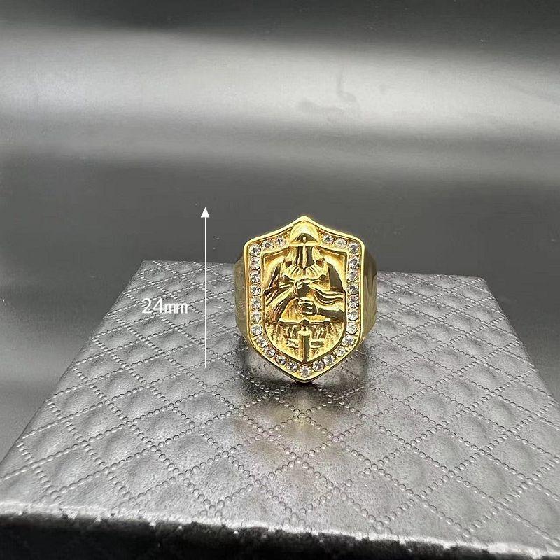 Кольца для мужчин модные хип-хоп позолоченные Archangel St. Мужское кольцо Clair Exorcism Bully, ювелирные изделия из титановой стали
