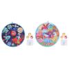 Kids Round Dart Board Game Set with 3 Strong Balls Cartoon Educational Large Dart Board Toys