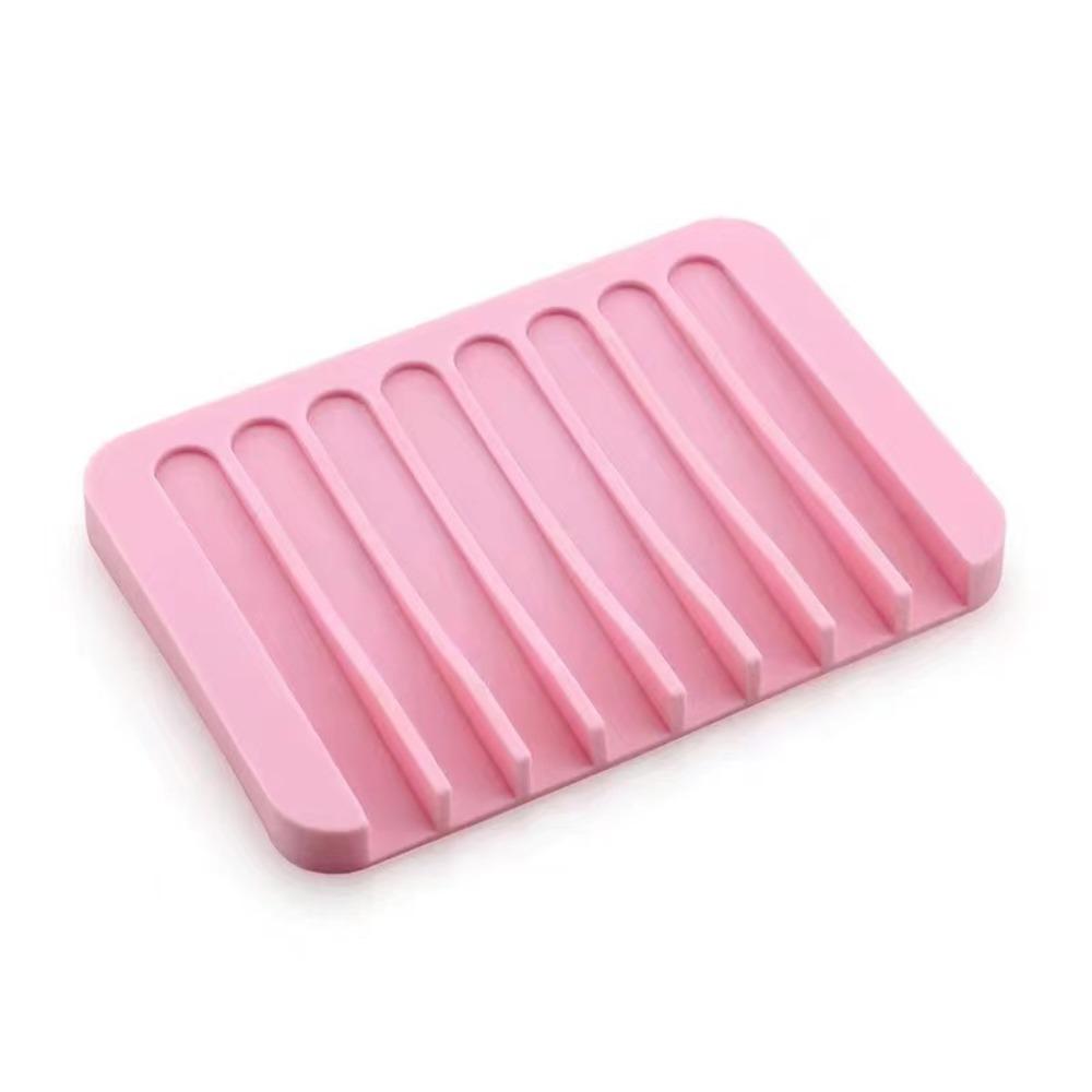 Silicone Soap Holder Portable Sponge Tray Useful Soap Box  Bathroom