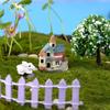 Eco-friendly Micro Landscape Ornaments Building Statue Material Safety Gardening Art