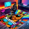 Custom Name Personalized Scooby Print Carpet, Versatile Home Decor Rug, for Playroom, Apartment, Balcony, Entryway, Hallway Gift