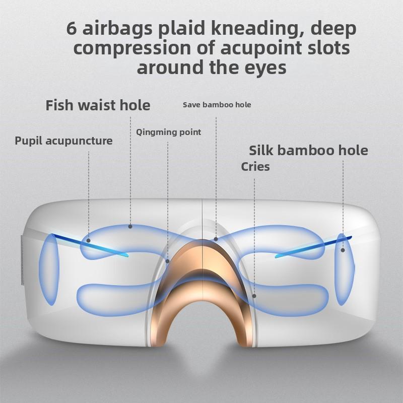 Intelligent Eye Massager To Relieve Fatigue Artifact Physiotherapy Hot Compress Instrument Music Eye Mask Eye Protection Instrument
