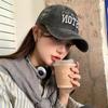 Американская ретро бейсболка женская весна лето вышивка универсальный лицо маленькая широкополая кепка большая окружность головы