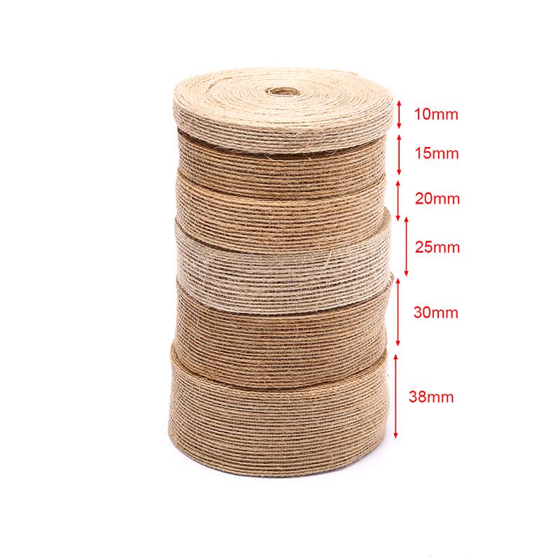 Лента из мешковины 10 м, натуральная винтажная джутовая веревка, подарочная упаковка своими руками, свадебная вечеринка