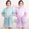 Oil Resistant Waterproof Apron Lightweight Kitchen Long-Sleeved Smock Daily Cleaning,