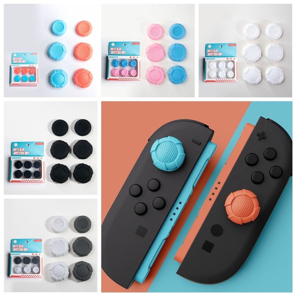 6 шт. Силиконовые колпачки для джойстиков-накладок на большой палец, противоскользящий чехол Joy-Con для Nintendo Switch 2
