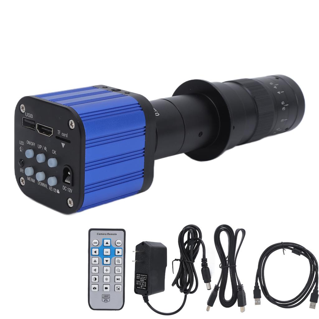 4K 180x C Mount Industrial Camera High Definition Video Microscope Camera for Repairing for SONY Sensor AC 100‑240VUS