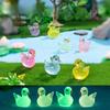 Micro Landscape Cartoon Cute Glow-in-the-dark Swan Animal Decoration Diy Decorative Accessories Desktop Mini Decoration