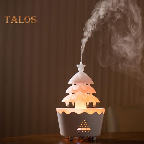 Увлажнитель воздуха в виде рождественской елки, мелкодисперсный диффузор, 7-цветная градиентная подсветка, беспроводное дистанционное управление, малошумный увлажнитель воздуха в виде рождественской елки, настольный декор