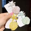 Fashion Artificial Shell Pearl Starfish Seashell Hair Clip for Women Beach Vacation Headdress Colorful Side Bangs Barrette