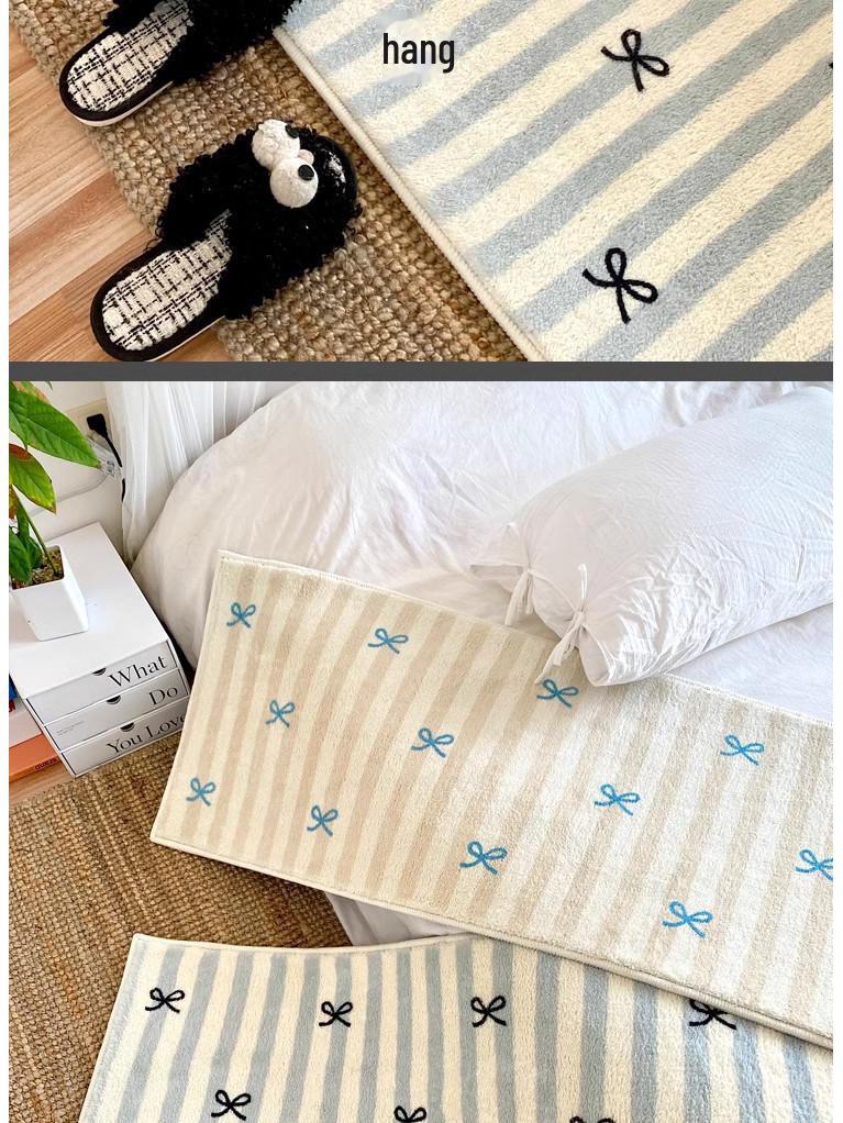 Милый мультяшный стиль длинный ковер прикроватный коврик для спальни